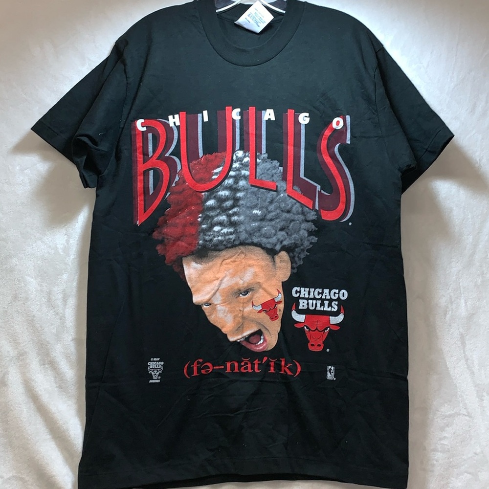 Chicago Bulls Vintage 80s Single Stitch Made In USA Super Rare! Mens size Large